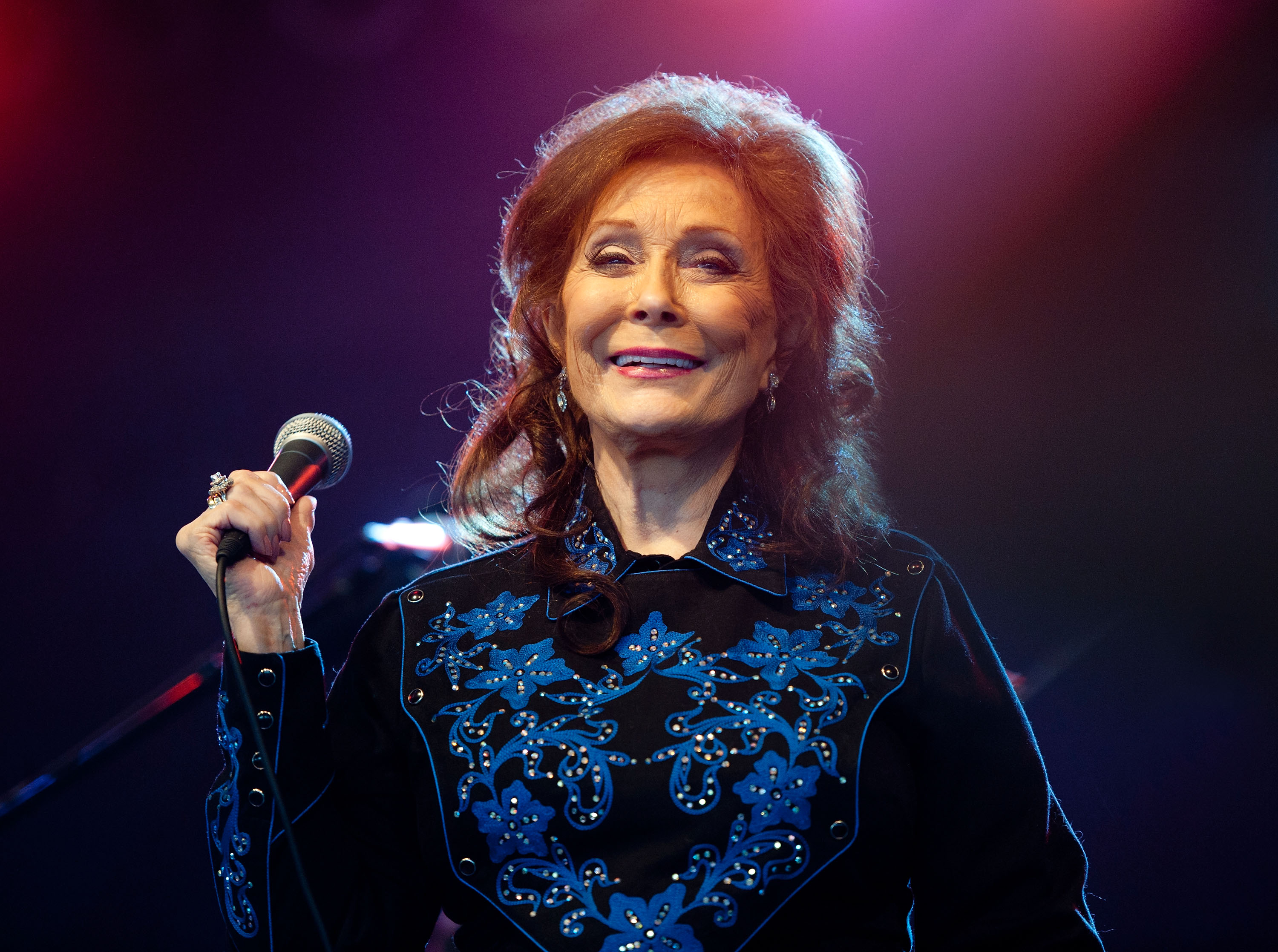 MANCHESTER, TN - JUNE 11:  Loretta Lynn performs during the 2011 Bonnaroo Music and Arts Festival on June 11, 2011 in Manchester, Tennessee.  (Photo by Erika Goldring/WireImage)