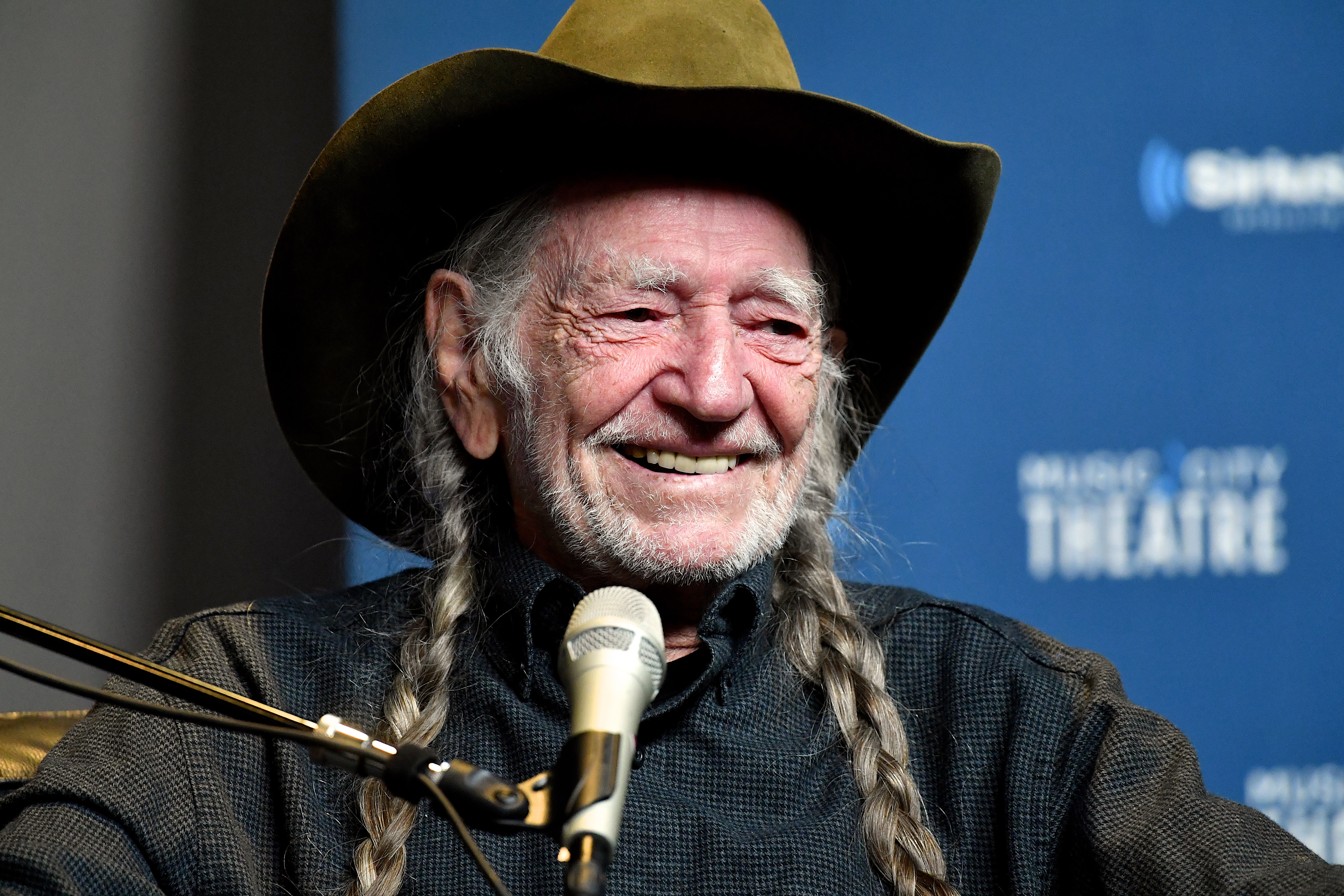NASHVILLE, TN - APRIL 04:  Legendary Recording Artist Willie Nelson speaks onstage at his album premier on April 4, 2017 in Nashville, Tennessee.  (Photo by Jason Davis/Getty Images for SiriusXM)