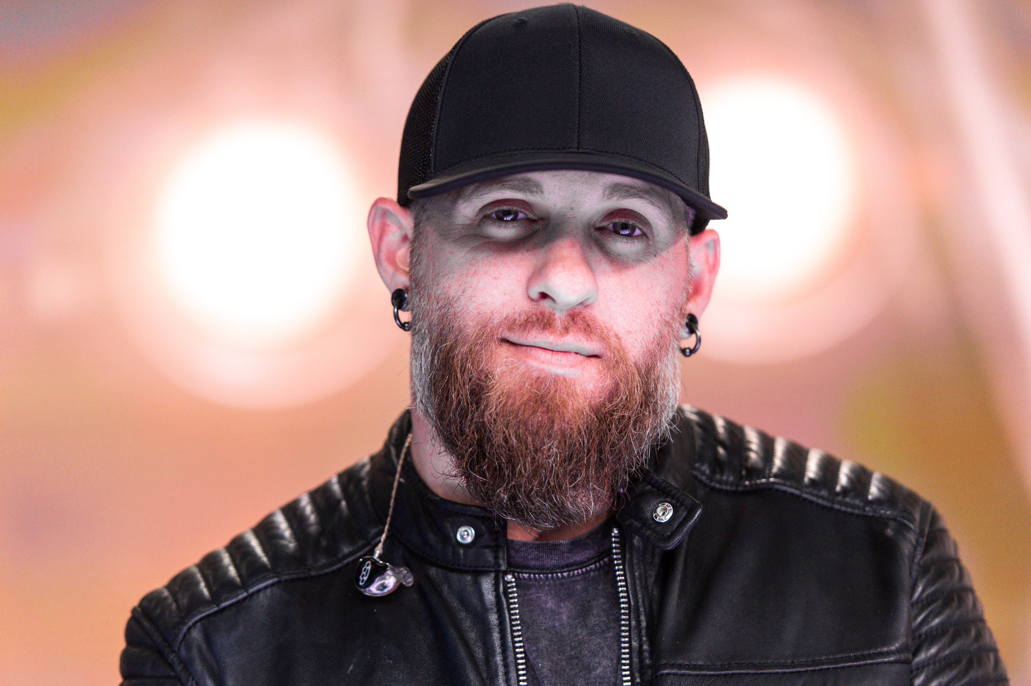 NEW YORK, NEW YORK - OCTOBER 08: (EXCLUSIVE COVERAGE) Brantley Gilbert visits 