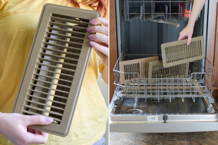 your air conditioning vents are dishwasher safe