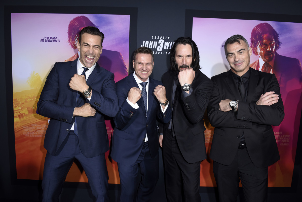 Keanu John Wick 3 with Chad Stahelski