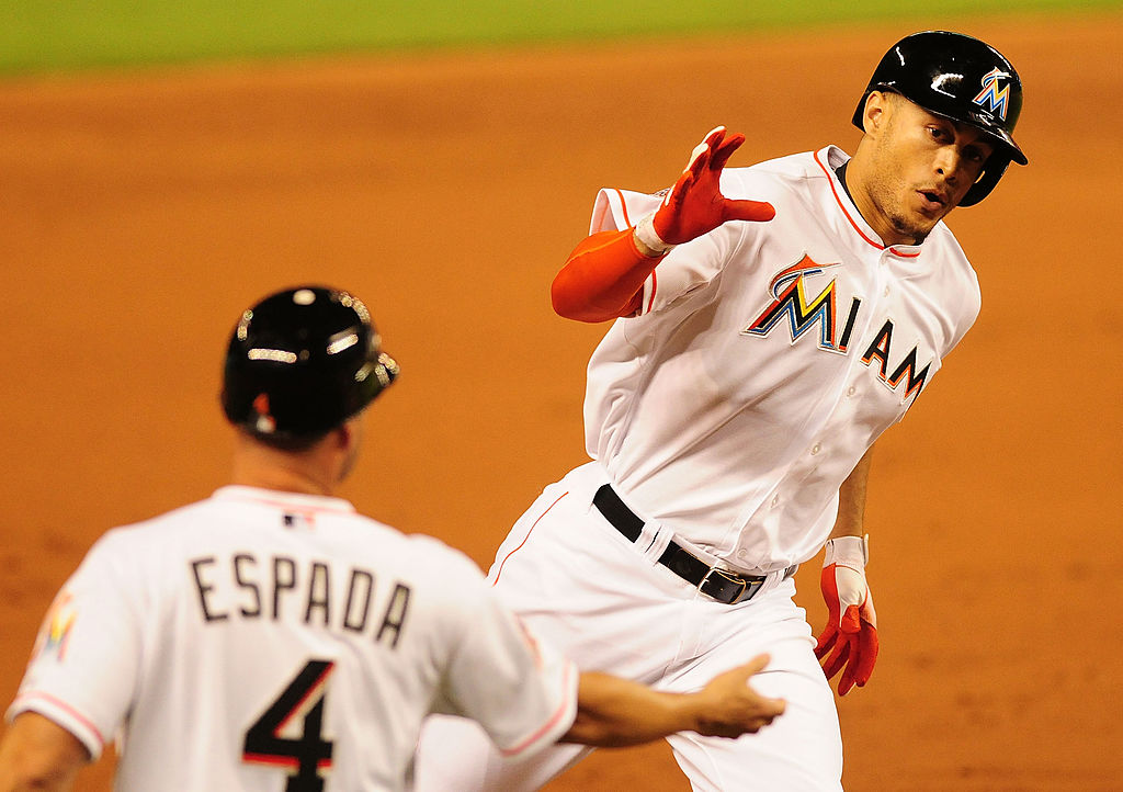 Miami Marlins Hitting Home Run 