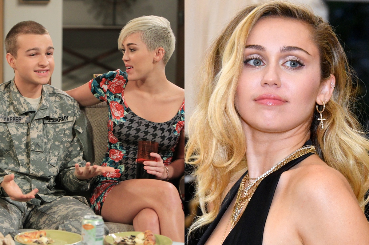 miley cyrus on  two and a half men
