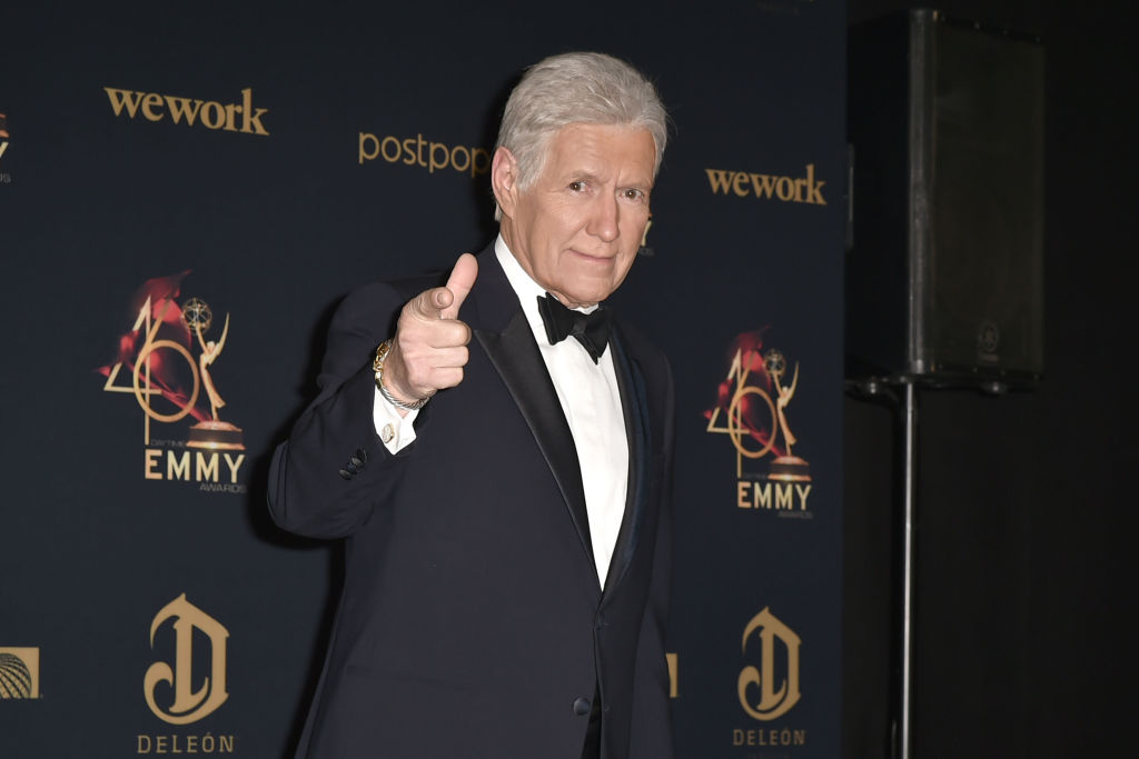 Alex Trebek, winner of the Outstanding Game Show Host award