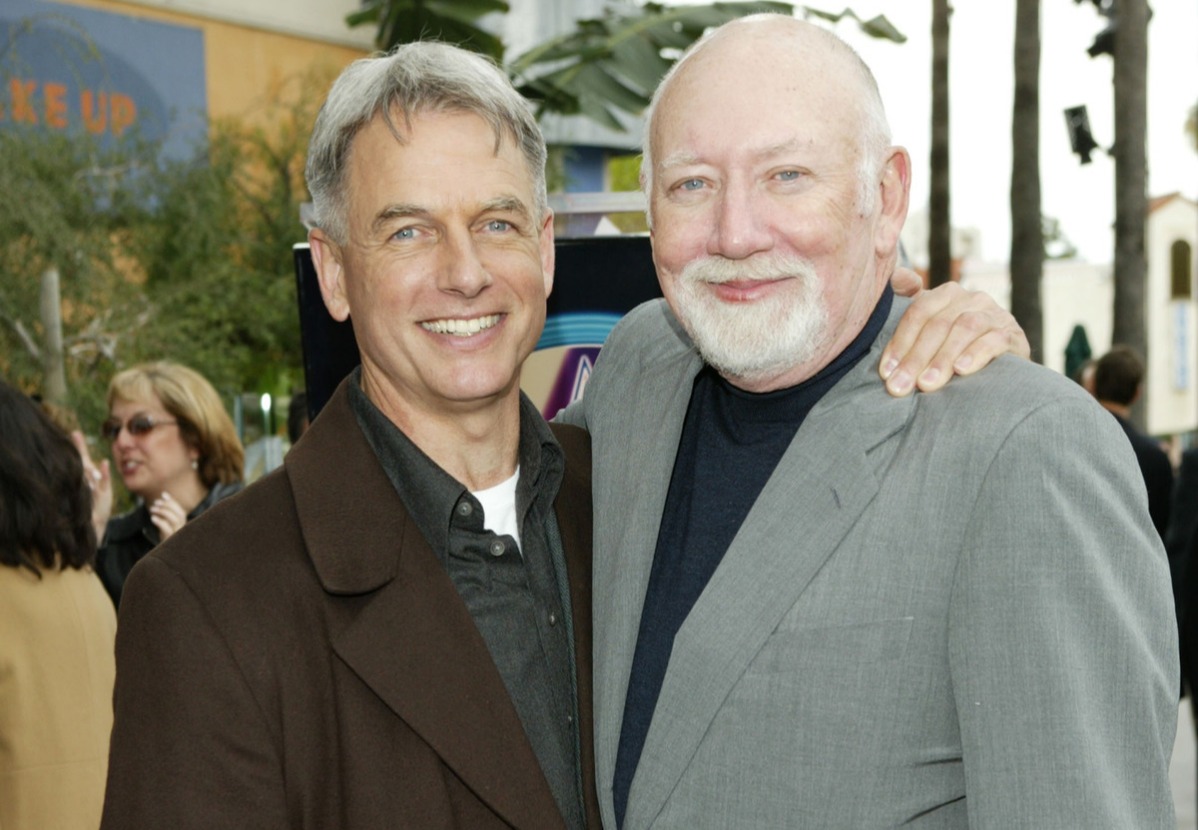 Mark Harmon and Donald P. Bellisario during Donald P. Bellisario Honored with Star on the Hollywood Walk of Fame