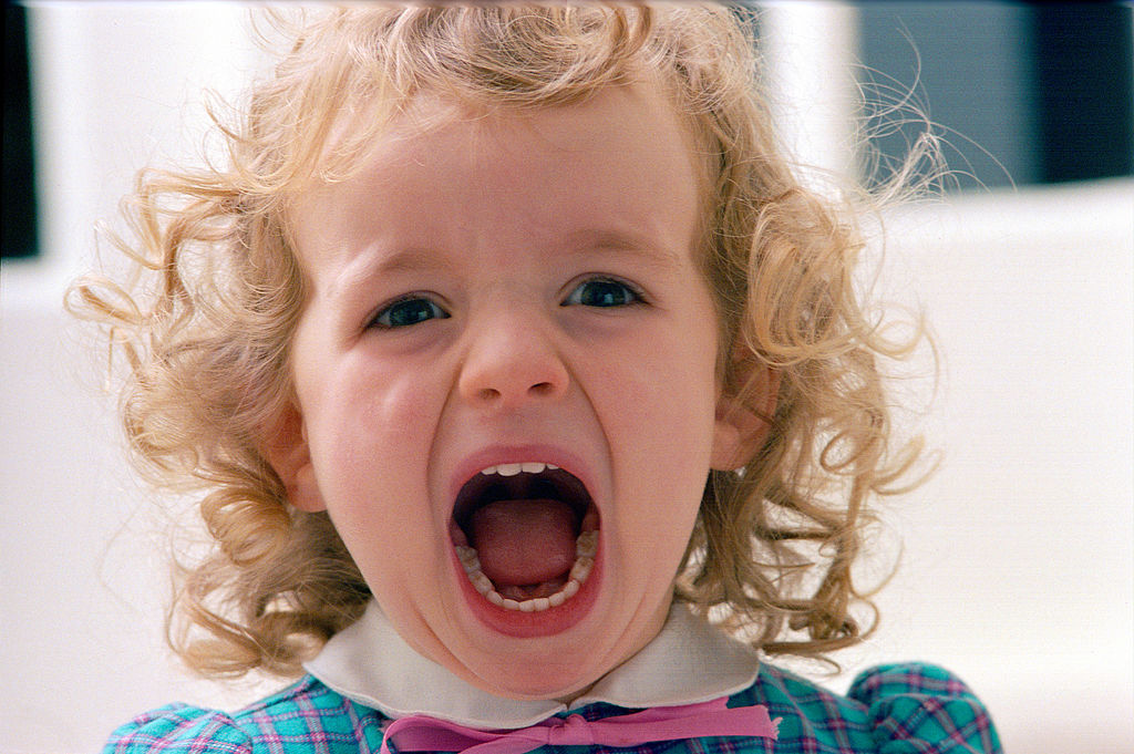 young baby screaming 