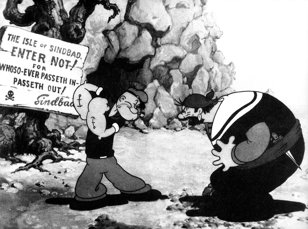 Still from a 'Popeye the Sailor Man' cartoon