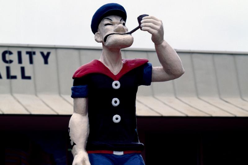 Statue of Popeye the Sailor Man
