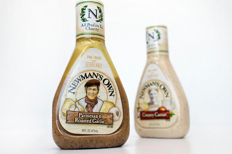 a couple bottles of newman's own salad dressing