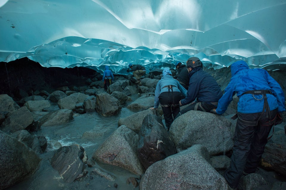 Mendenhall Glacier outside of juneau alaska