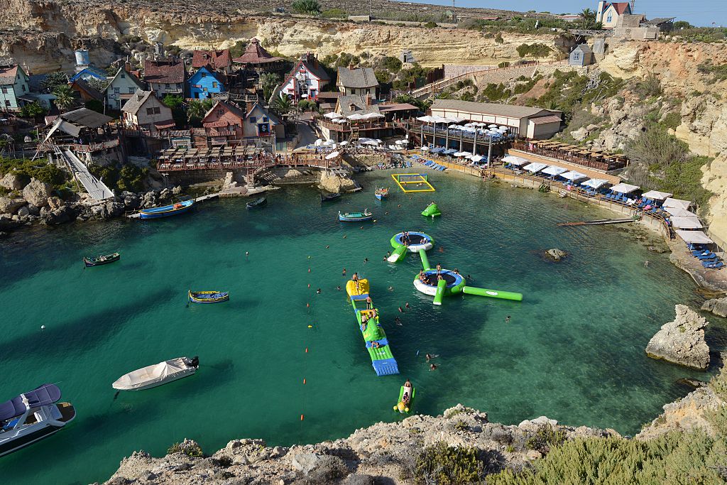 Aerial view of Popeye Village