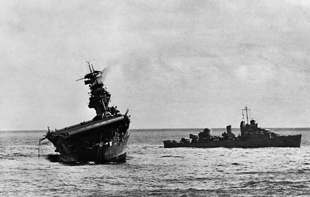 USS Yorktown destroyed 
