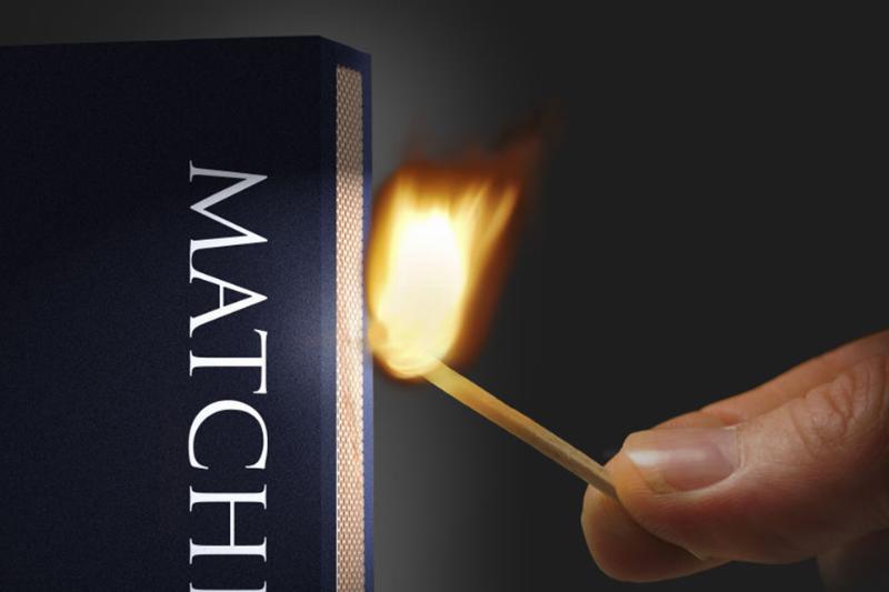 Striking a matchstick 