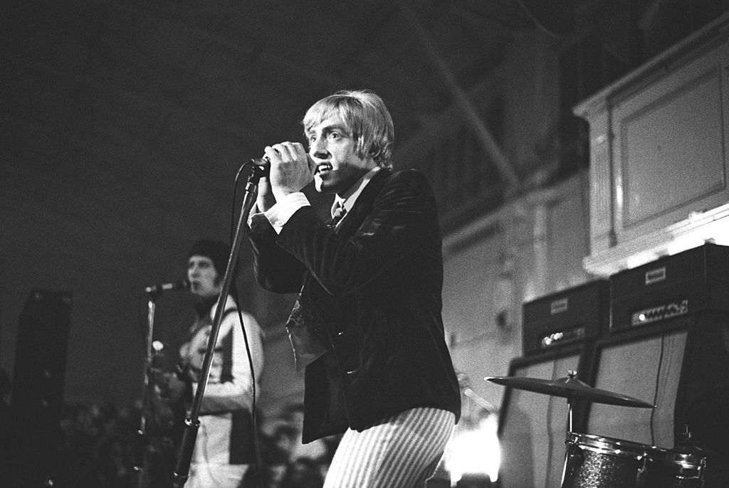 Daltrey performing in the UK in 1966