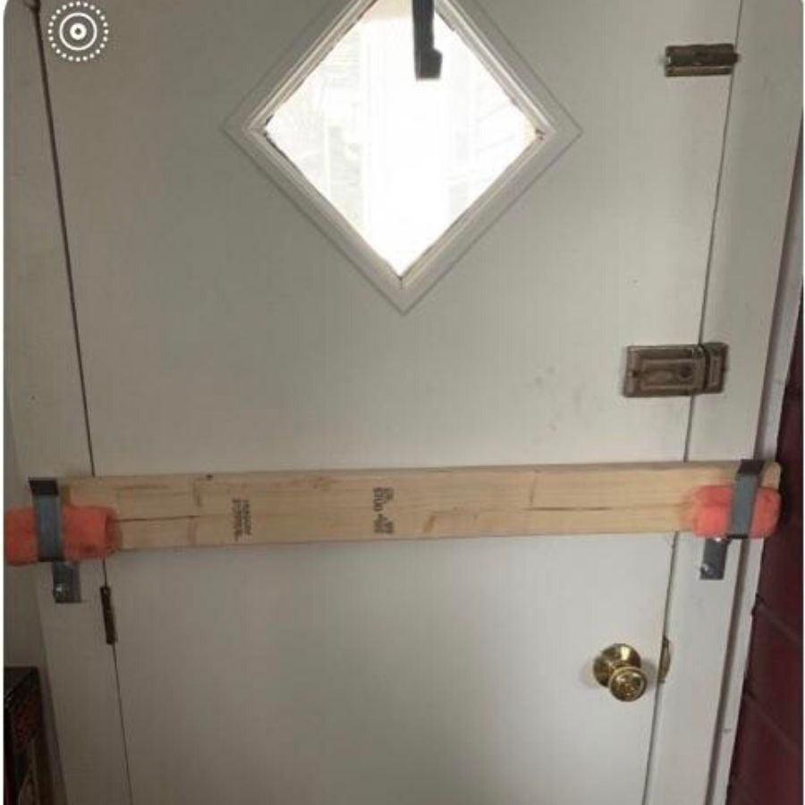 added security on a door