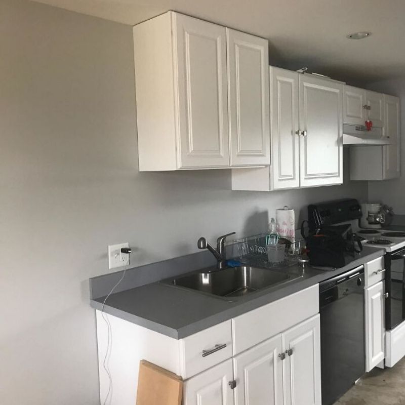 misaligned cupboards
