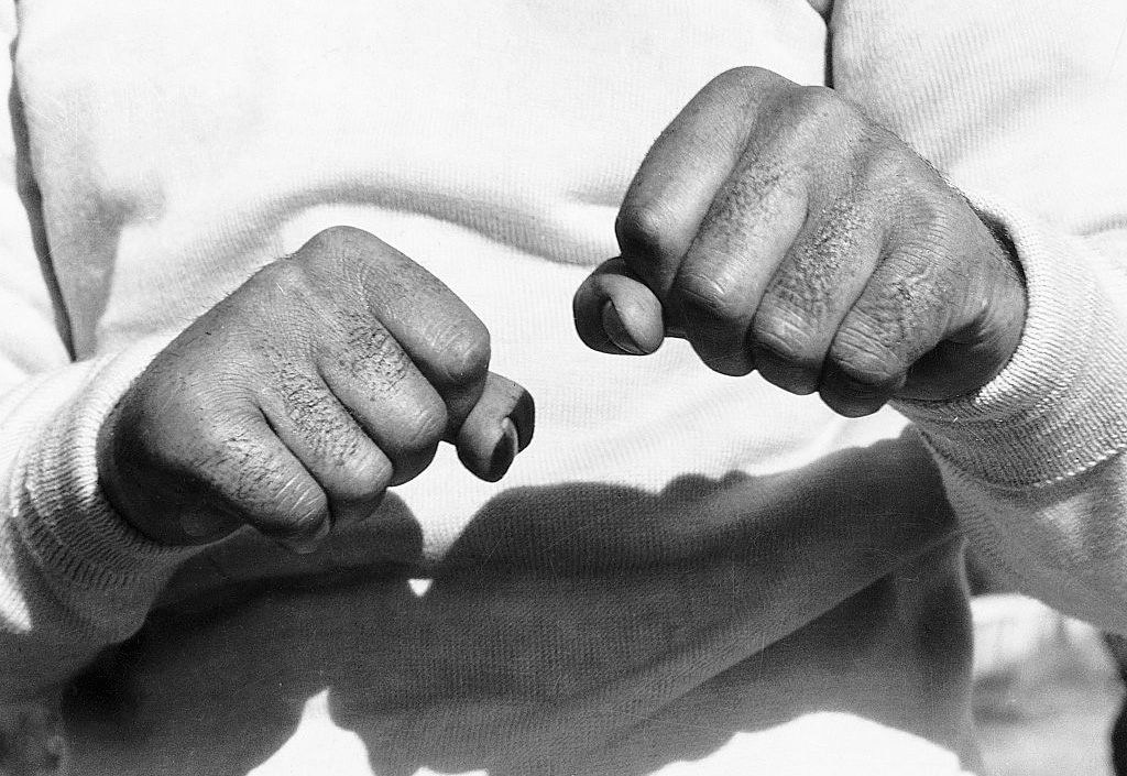 Jack Dempsey's fists 