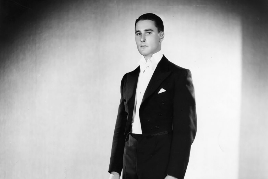 Flynn in a tuxedo 