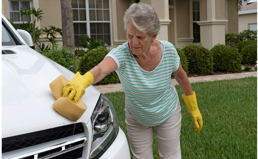 carwash with dish soap