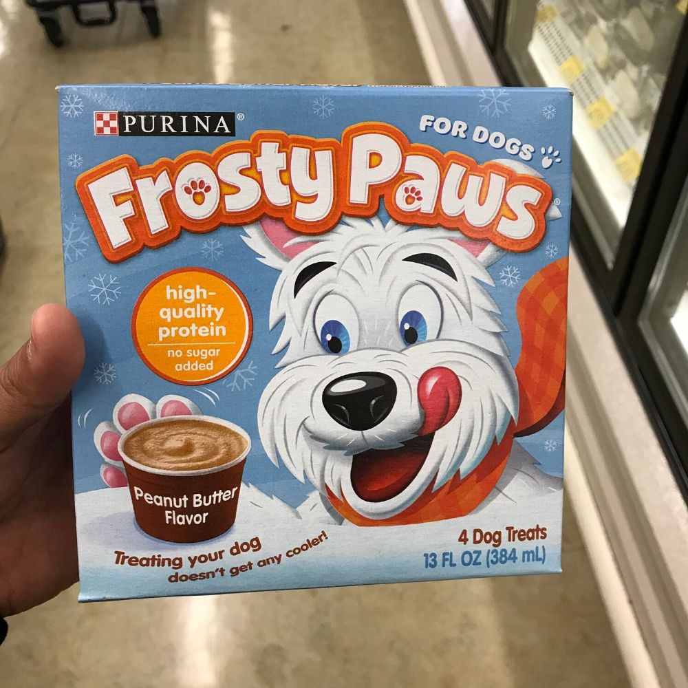 frosty paws ice cream for dogs, not people