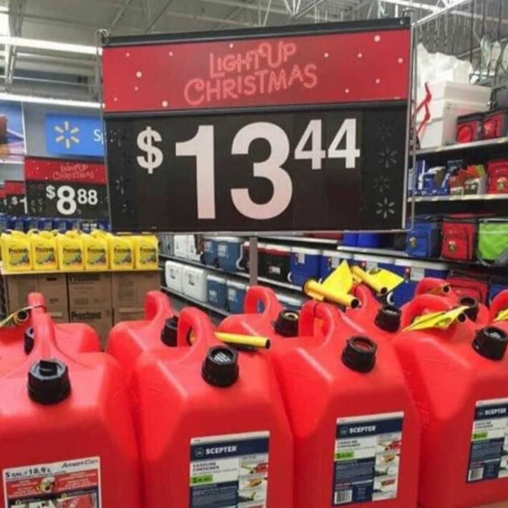 light up christmas with gasoline