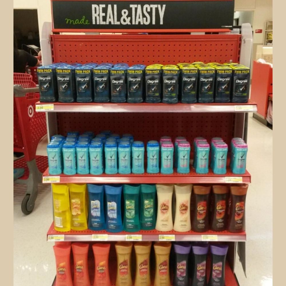 real and tasty display of soap