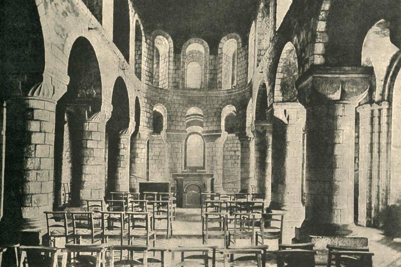Drawing of a chapel 