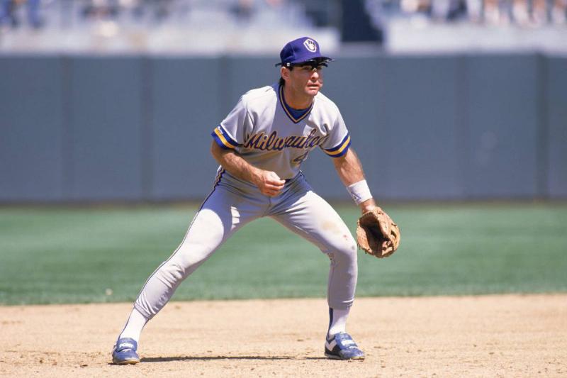 Molitor on the field 