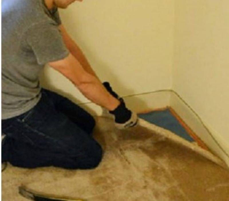 He Began To Remove The Carpet