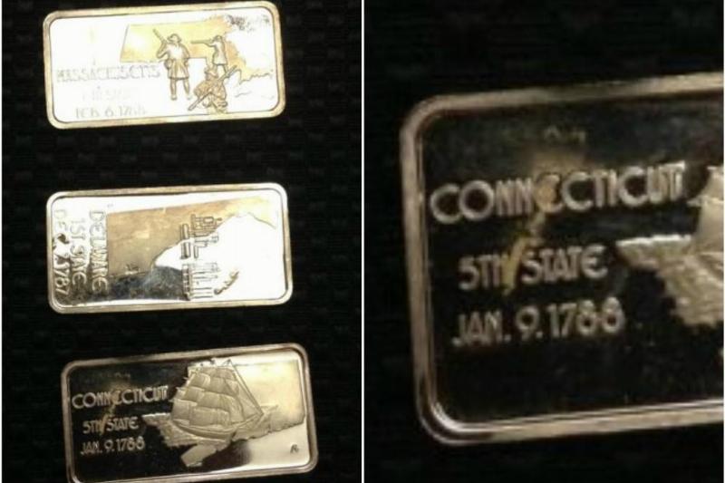 Silver Bars With Historical Inscriptions