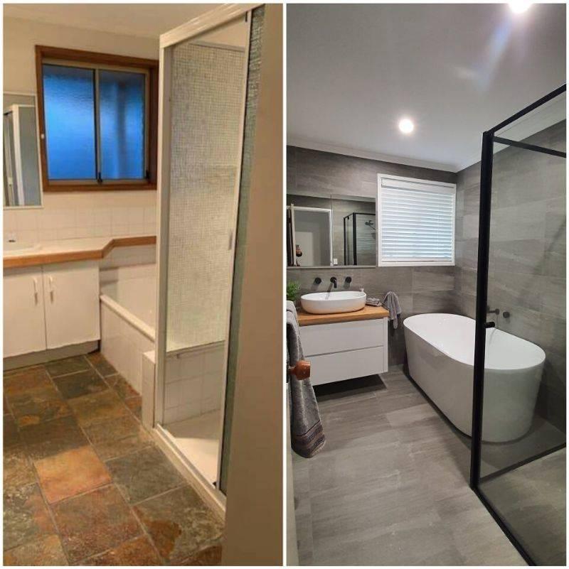 someone renovated their bathroom and it looks good