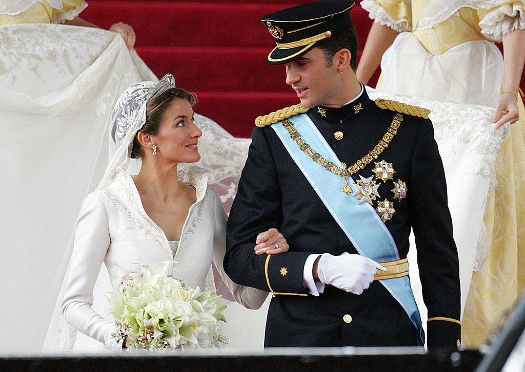 Princess of Asturias Letizia Ortiz and her husband Spanish Crown Prince Felipe of Bourbon