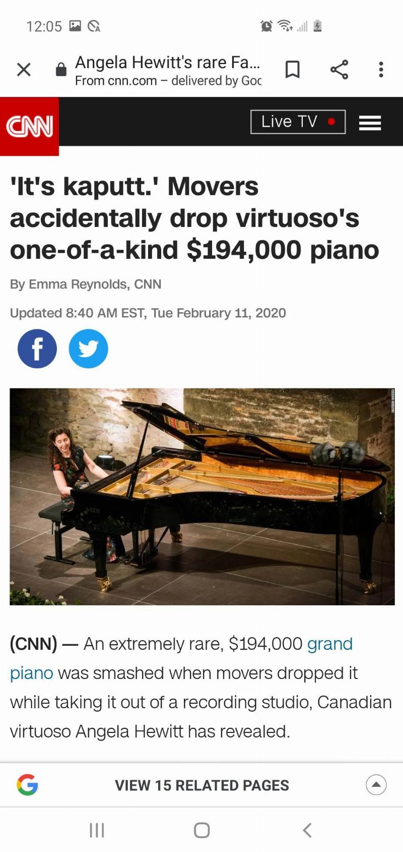 broken $200K piano