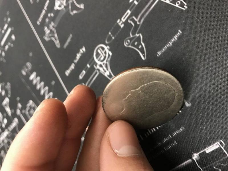 coin that's been worn down over 20 years