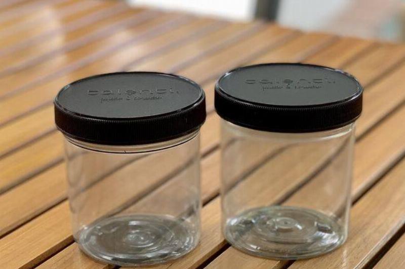 two jars without labels