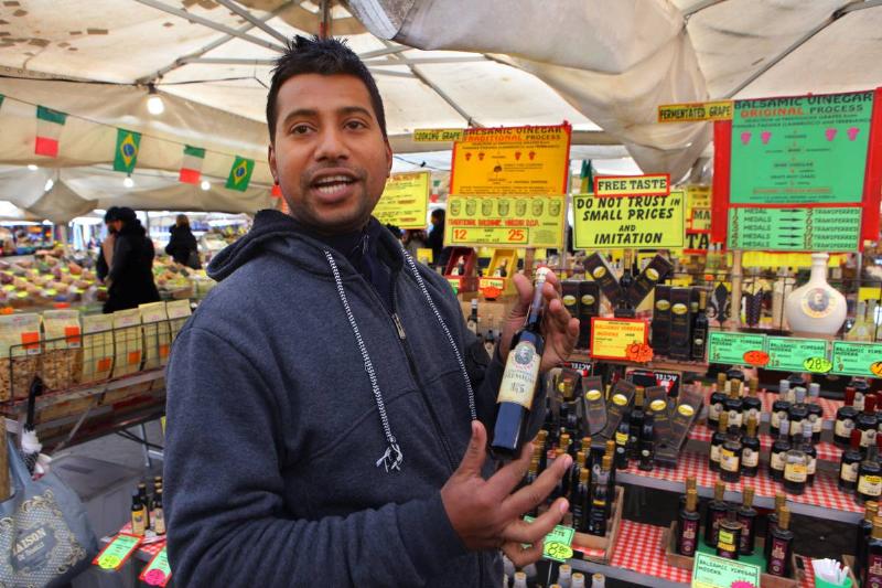 Bangladeshi Migrants Work In Rome's Campo Di Fiori Market