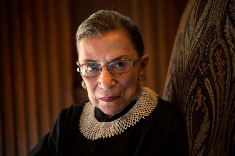 Portrait of the late Supreme Court Justice Ruth Bader Ginsburg 