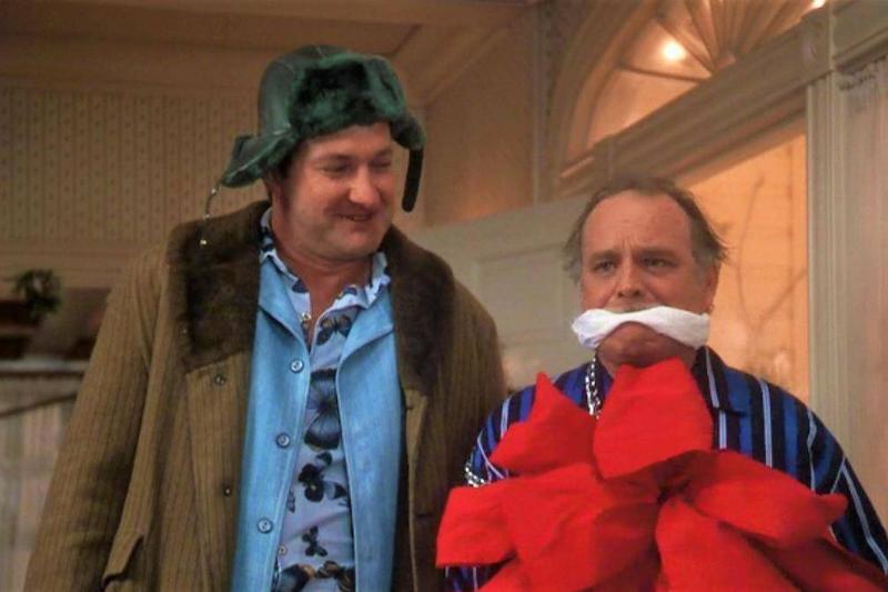Brian Doyle-Murray appers with Cousin Eddie in this still from Christmas Vacation.