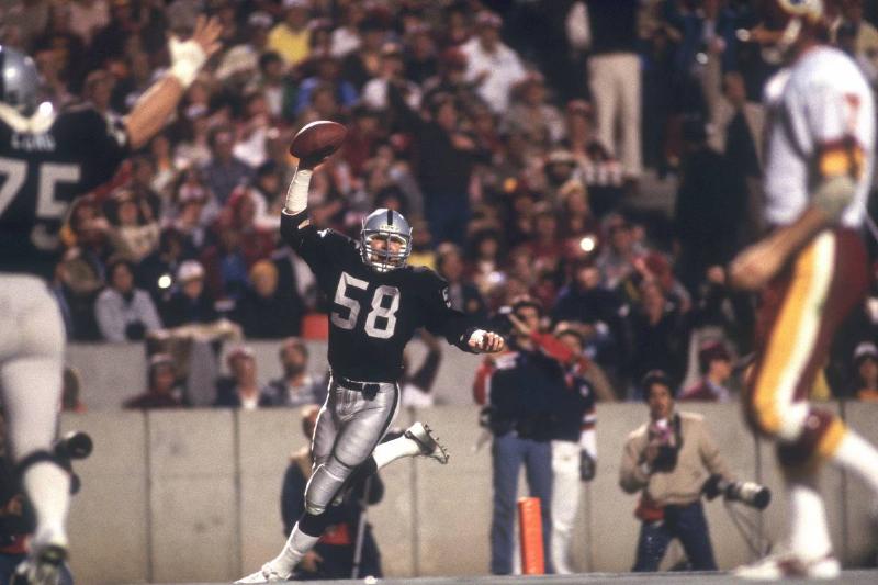 SUPER BOWL XVIII interception for a touchdown