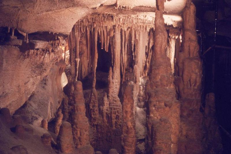 Inside of Mammoth Cave