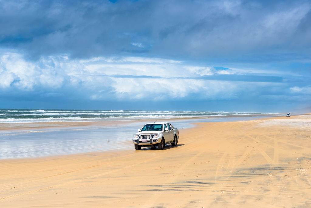 Truck on the beach 