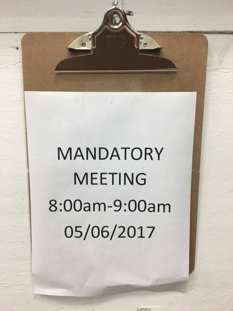 paper taped to clipboard