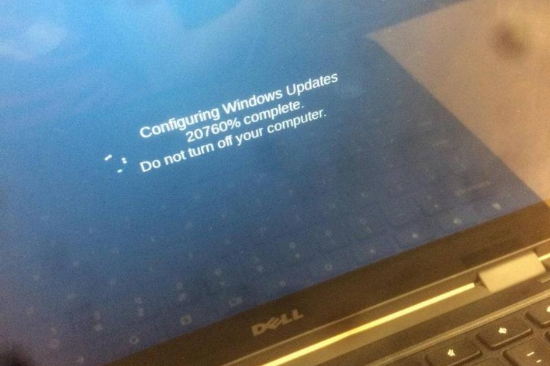 windows update is at 2000%