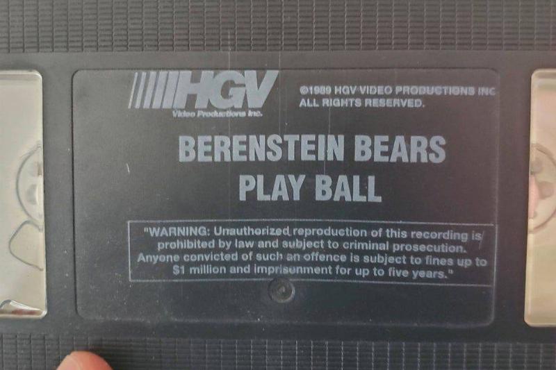 berenstein bears vhs tape