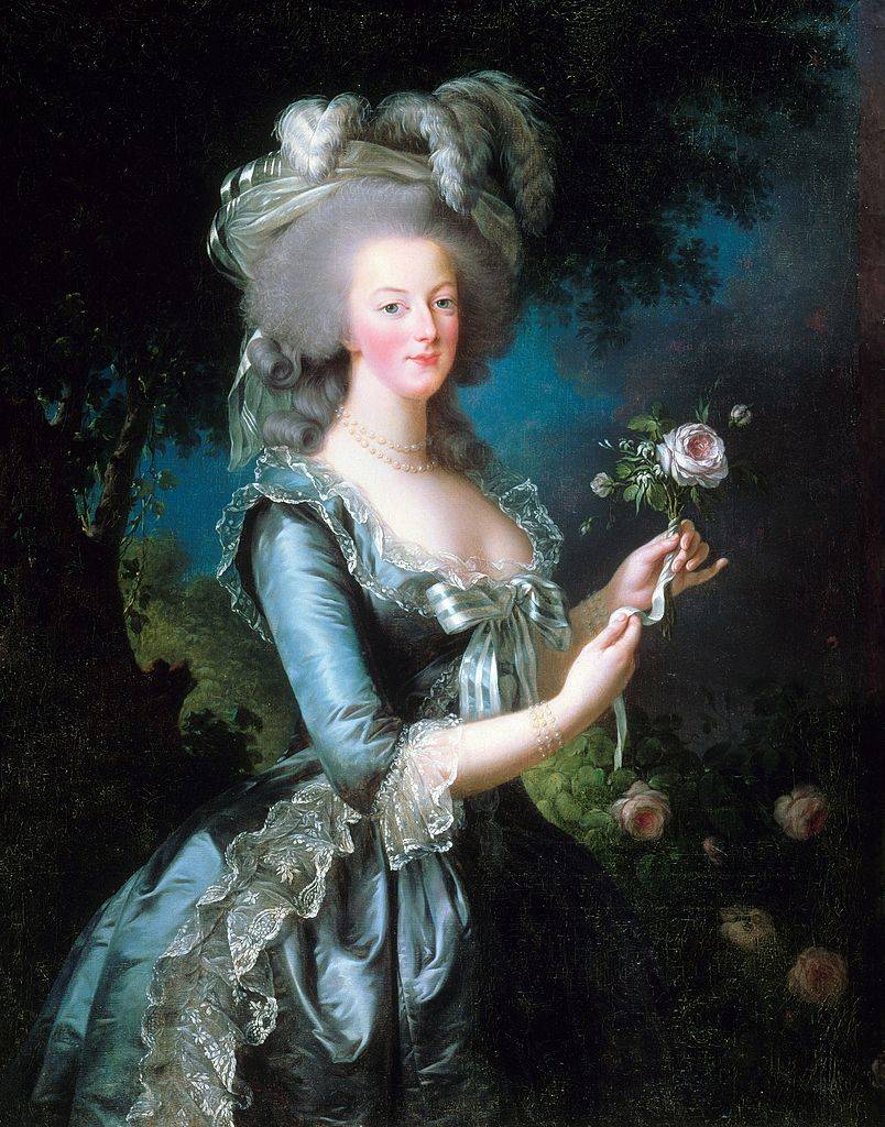 Portrait of Marie-Antoinette with the rose