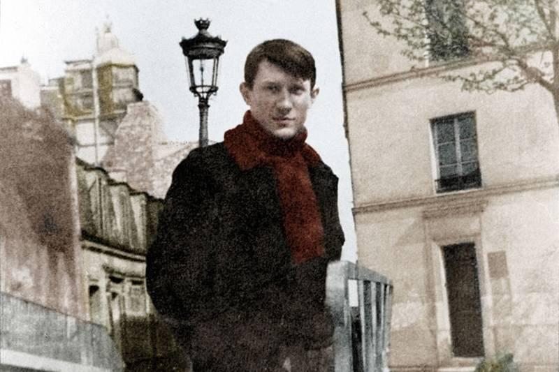 pablo picasso colorized photo