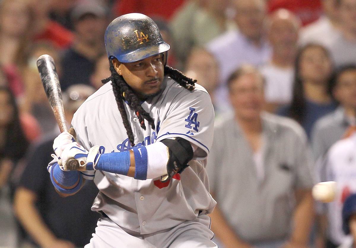 manny ramirez with the los angeles dodgers