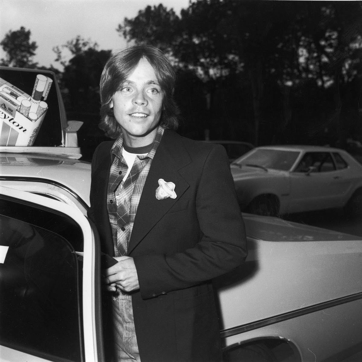 Mark Hamill Entering Taxicab, NYC, 1977.