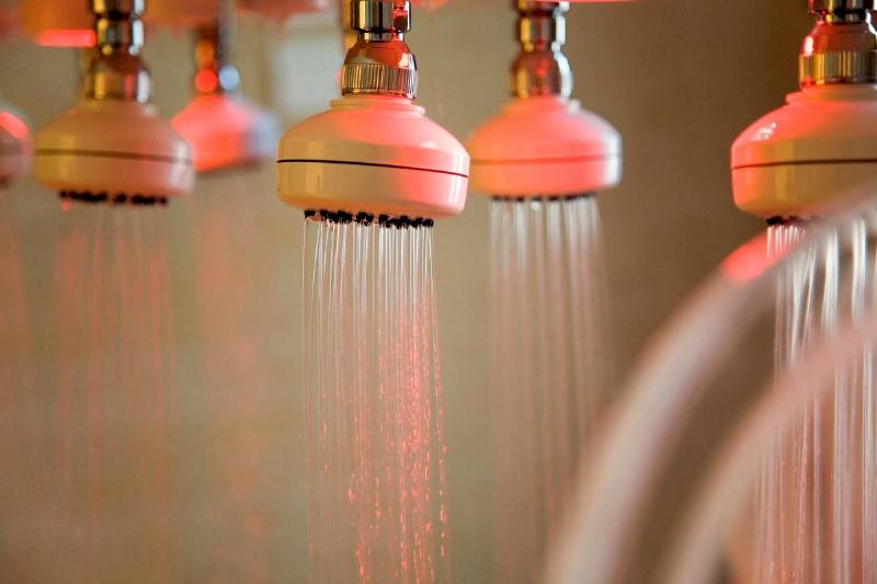 Spa: Shower Detail Used for Water Massage