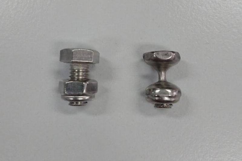 nuts and bolt eroded from vibration